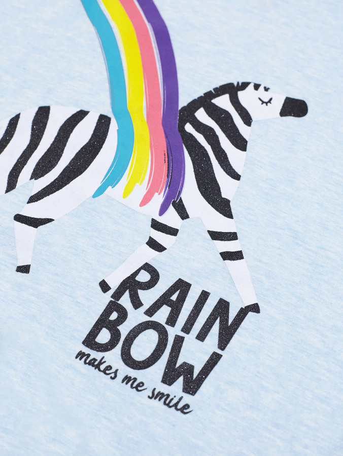 Rainbow Zebra Girl Top&Leggings - 5