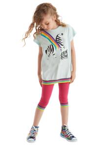Rainbow Zebra Girl Top&Leggings - MSHB&G