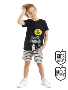 Rakun Erkek Çocuk T-shirt Şort Takım - Denokids