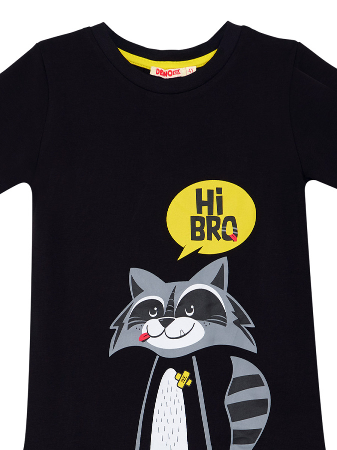 Rakun Erkek Çocuk T-shirt Şort Takım - 8