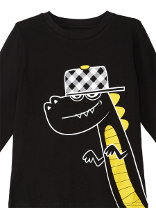 Rap Dino Erkek Çocuk T-shirt Ekose Pantolon Takım - 4
