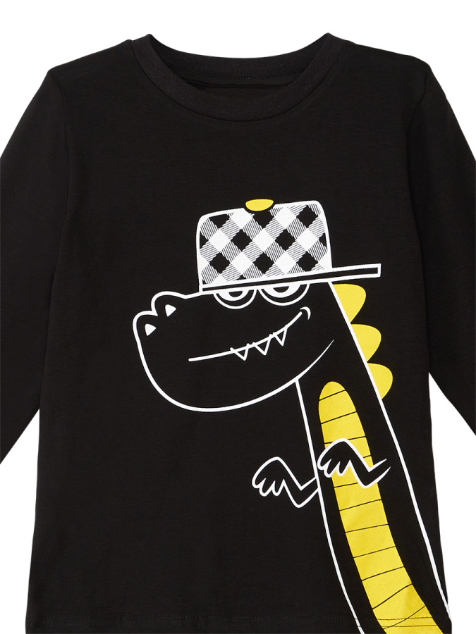 Rap Dino Erkek Çocuk T-shirt Ekose Pantolon Takım - 4
