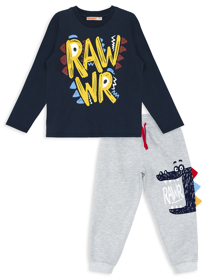 Rawr Boy T-shirt&Pants Set - 4