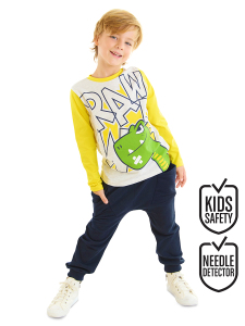 Rawr Dino Erkek Çocuk T-shirt Pantolon Takım - Denokids