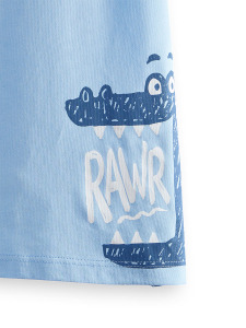 Rawr Erkek Çocuk 2'li T-shirt Takım - Denokids