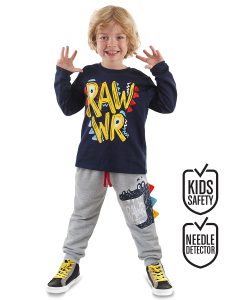 Rawr Erkek Çocuk T-shirt Eşofman Altı Takım - Denokids