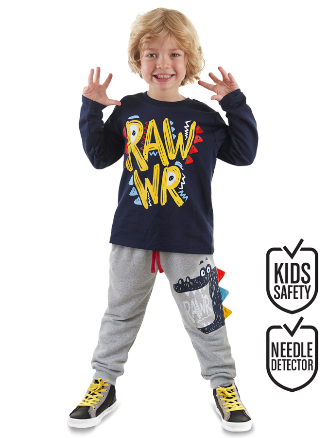 Rawr Erkek Çocuk T-shirt Eşofman Altı Takım - 1