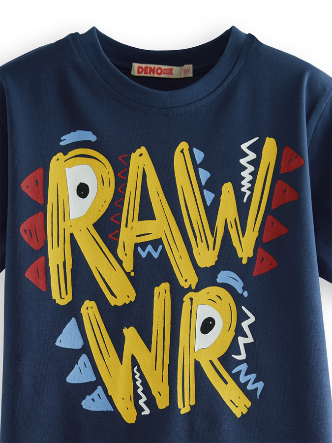Rawr Erkek Çocuk T-shirt Şort Takım - 5