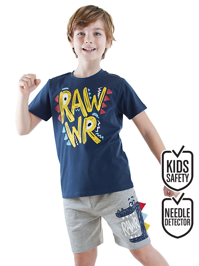Rawr Erkek Çocuk T-shirt Şort Takım - 1