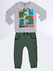 Real Dino Erkek Çocuk Pantolon Takım - 3
