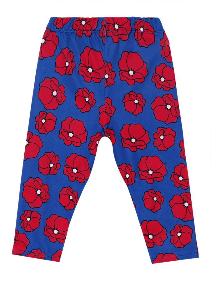 Red Poppy Girl T-shirt&Leggings Set - 8