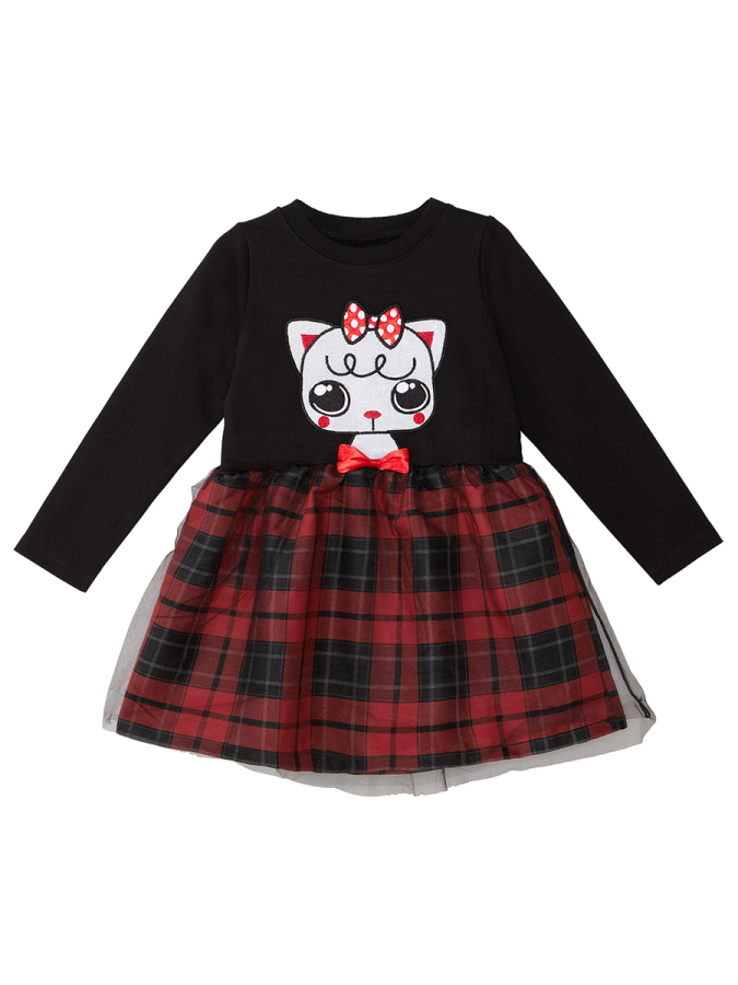 Red Ribbon Girl Dress - 3