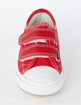 Red Unisex Double Strap Sneakers - 2
