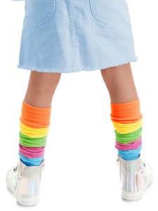 Renkli Çizgili Kız Çocuk Tozluk - Denokids