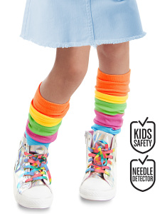 Renkli Çizgili Kız Çocuk Tozluk - Denokids