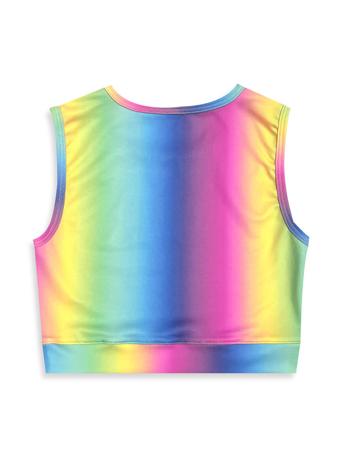 Kız Çocuk Spor Taytlı Etek Crop Top 2'li Takım 6-10Y - 8