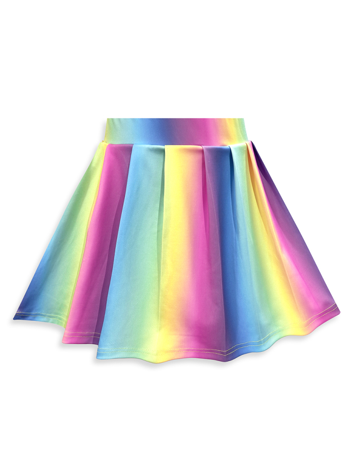 Kız Çocuk Spor Taytlı Etek Crop Top 2'li Takım 6-10Y - 10