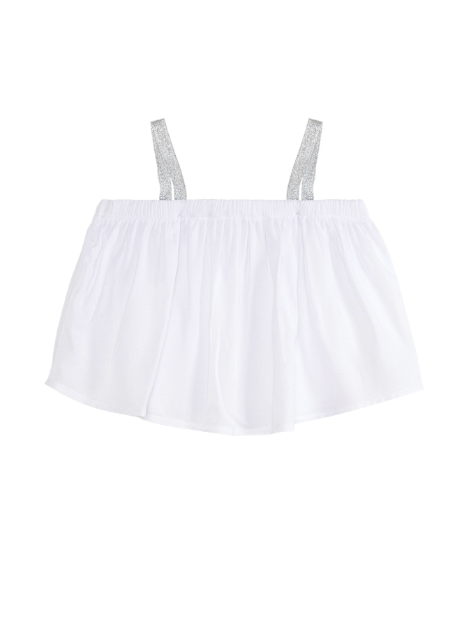 Renkli Püsküllü Unicorn Kız Çocuk Yazlık Bluz Denim Şort Takım - 7