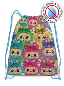 Renkli Suratlar Su Geçirmez Kız Çocuk İpli Sırt - Plaj Çantası - Molie