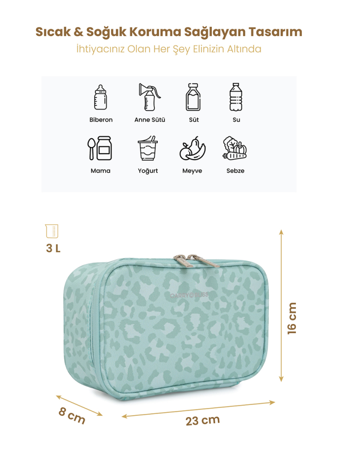 Renkli ThermaPouch Mama ve Atıştırmalık Çantası - 2