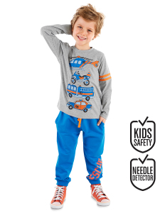 Rescue Team Erkek Çocuk Kışlık T-shirt Pantolon Takım - MSHB&G