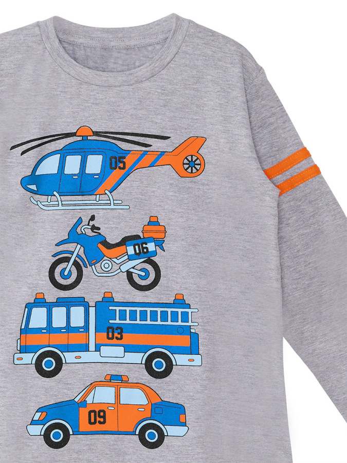 Rescue Team Erkek Çocuk Kışlık T-shirt Pantolon Takım - 8