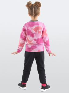 Retro Batik Kız Çocuk T-Shirt Pantolon Takım - 2