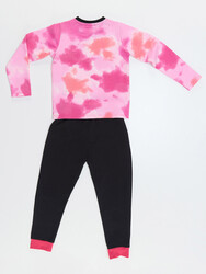 Retro Tie-Dye Girl T-shirt&Pants Set - Thumbnail