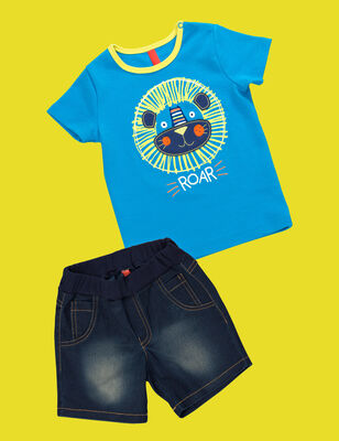 Roar Jean Shorts Set - 2