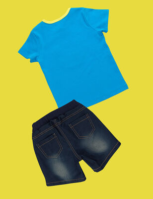 Roar Jean Shorts Set - 3