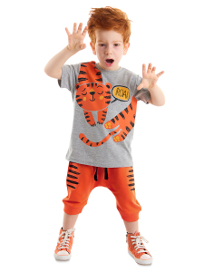 Roar Tiger Boy T-shirt&Harem Pants Set - Denokids