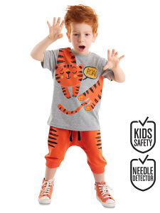 Roar Tiger Boy T-shirt&Harem Pants Set - Denokids