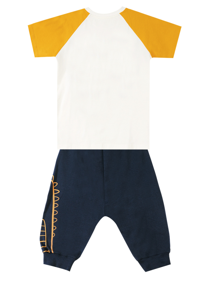 Roarsome Boy T-shirt&Capri Pants Set - 4