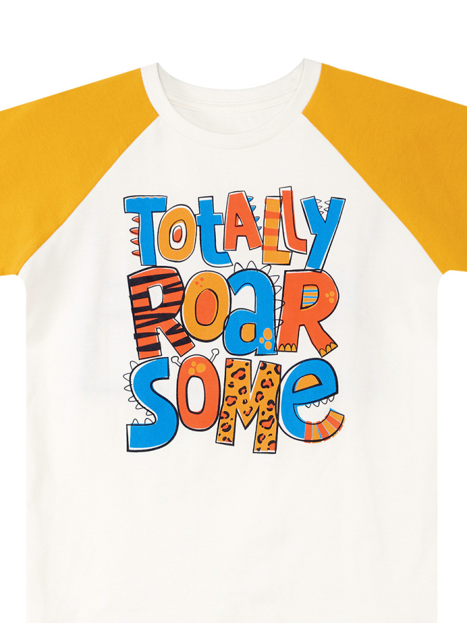 Roarsome Boy T-shirt&Capri Pants Set - 8