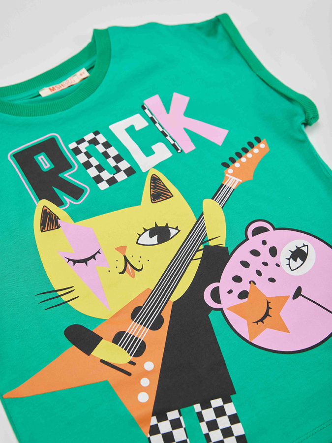 Rock Gang Girl T-shirt&Leggings Set - 5