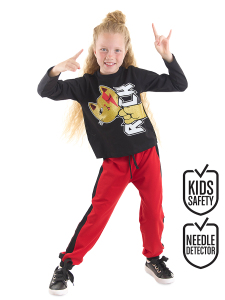 Rock Kedi Kız Çocuk Pantolon T-shirt Takım - MSHB&G