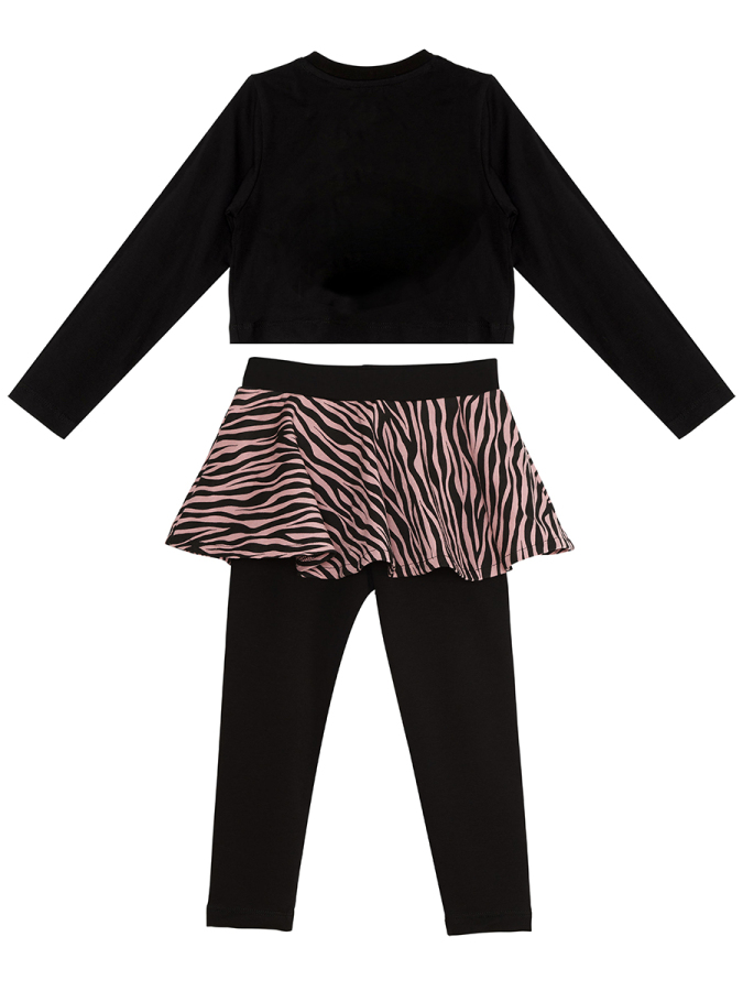 Rock Life Kız Çocuk Crop T-shirt Tayt Takım - 4