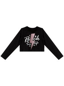 Rock Life Kız Çocuk Crop T-shirt Tayt Takım - 5