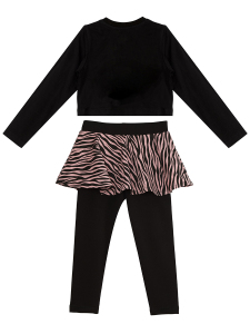 Rock Life Kız Çocuk Crop T-shirt Tayt Takım - 4