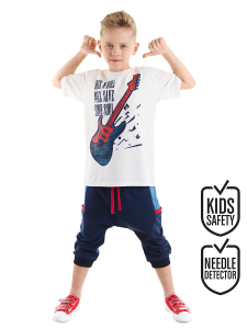 Rock Soul Erkek Çocuk T-shirt Kapri Şort Takım - MSHB&G