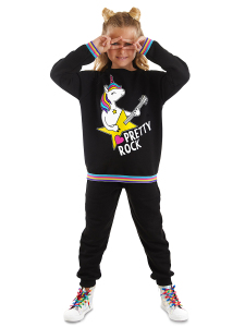 Rock Unicorn Kız Çocuk Eşofman Takım - 1