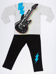 Rocker Boy Erkek Çocuk T-shirt Pantolon Takım - Thumbnail