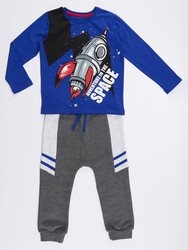 Rocket Boy T-shirt&Pants Set - Thumbnail