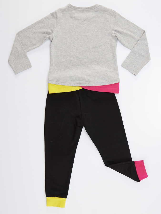 Roller Star Kız Çocuk Kışlık T-shirt Pantolon Takım - 8