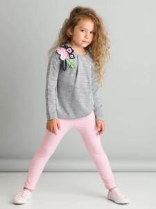 Romantic Flowers Kız Çocuk Kazak Tayt Takım - MSHB&G