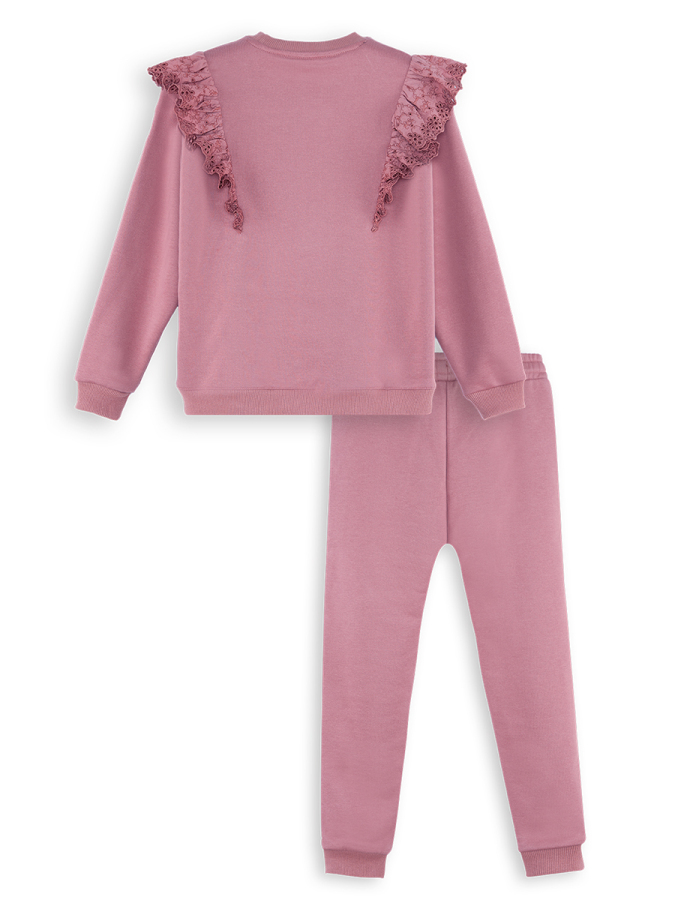 Rose Frilled Girl Tracksuit - 4