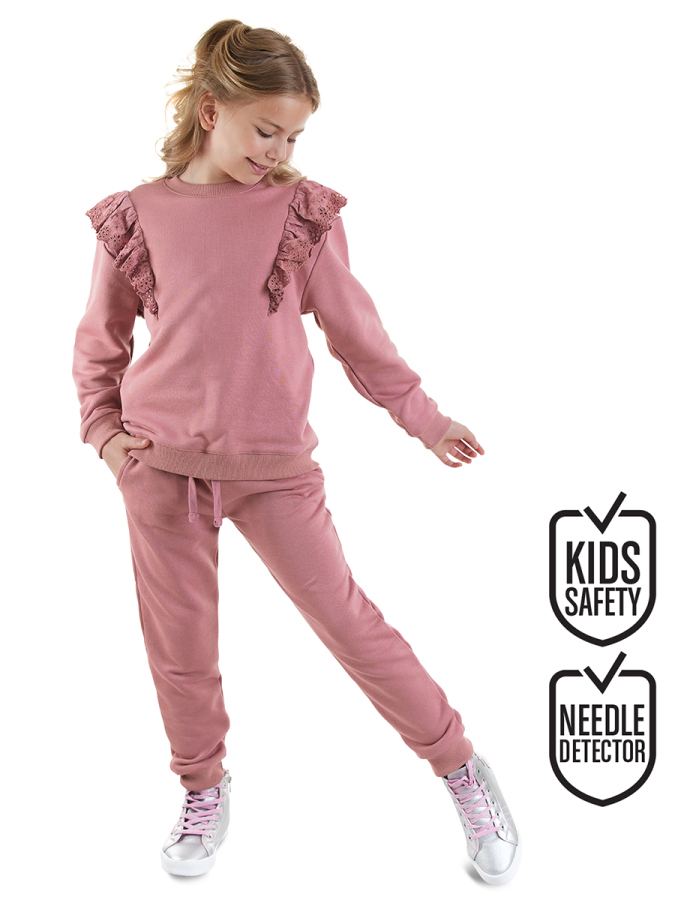 Rose Frilled Girl Tracksuit - 1
