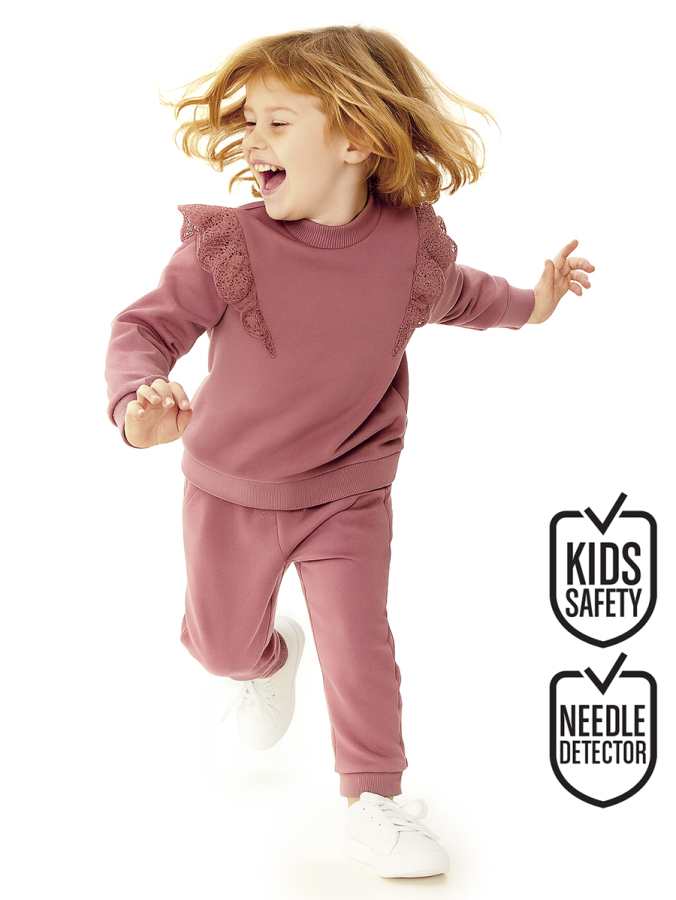 Rose Frilled Girl Tracksuit - 1
