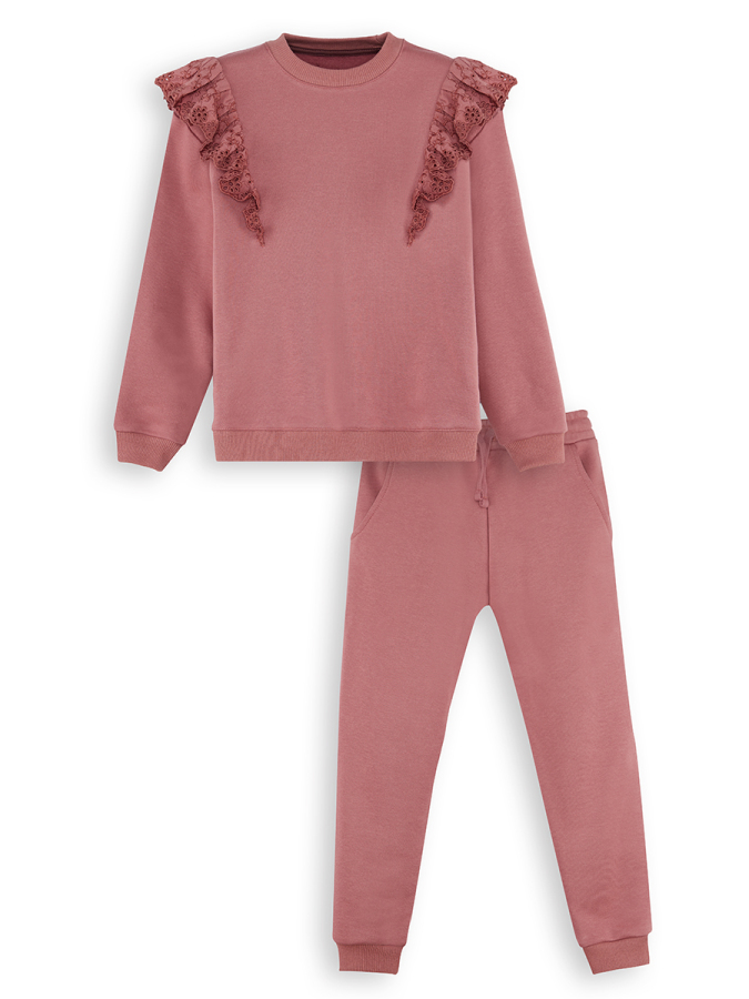 Rose Frilled Girl Tracksuit - 3