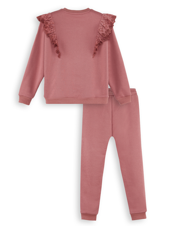 Rose Frilled Girl Tracksuit - 4